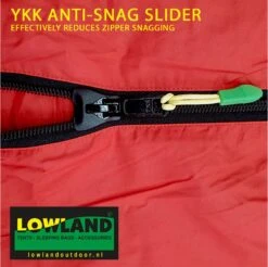 LOWLAND OUTDOOR® Donzen Slaapzak - Companion Economy - 210x80 Cm - Rood -Buitenkampeer Winkel 1200x1196 11