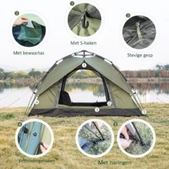 Sens Design Pop Up Tent - Tent - 2-3 Personen 13 Sens Design Pop Up Tent - Tent - 2-3 Personen -Buitenkampeer Winkel 1200x1197 2