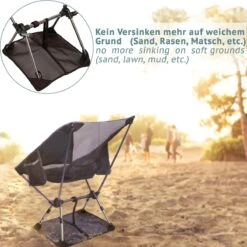 Smartpeas Campingstoel Van Stevig 600D Polyester En Aluminium - Lichtgewicht En Opvouwbaar - Camping Gadget Inclusief Zijzakken +Plus: Strandmat & Draagtas -Buitenkampeer Winkel 1200x1198 4