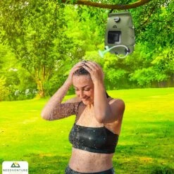 Needventure Solar Douche - Camping Douchezak - Buiten Douche - Tuindouche - Inclusief Thermometer - Waterzak Met Douchekop - 20L - Groen -Buitenkampeer Winkel 1200x1200 1023