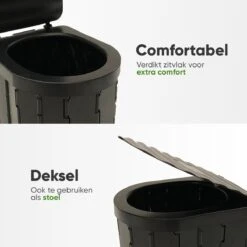 KNGZ Outdoor Gear – Camping Toilet – Nieuw Model – Biologisch Afbreekbare Zakjes – Opvouwbare Camping Toilet Met Deksel – Camping Toilet Hoge Zit – Draagbare WC Emmer Volwassen – Draagbaar Mobiel Potje – Nachtemmer – Opvouwbaar Toilet – Kamperen 13 KNGZ Outdoor Gear – Camping Toilet – Nieuw Model – Biologisch Afbreekbare Zakjes – Opvouwbare Camping Toilet Met Deksel – Camping Toilet Hoge Zit – Draagbare WC Emmer Volwassen – Draagbaar Mobiel Potje – Nachtemmer – Opvouwbaar Toilet – Kamperen -Buitenkampeer Winkel 1200x1200 1044