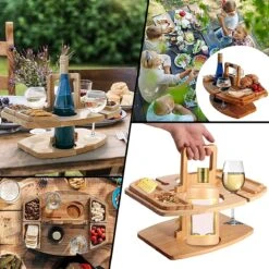 Merkloos Houten Outdoor Wijntafel Draagbare Houten Picknicktafel Mini Campingtafels Met Wijnglas Houder Voor Tuin Outdoor Camping Picknick Strand - Plataan Hout - Wijn 11 Merkloos Houten Outdoor Wijntafel Draagbare Houten Picknicktafel Mini Campingtafels Met Wijnglas Houder Voor Tuin Outdoor Camping Picknick Strand - Plataan Hout - Wijn -Buitenkampeer Winkel 1200x1200 107