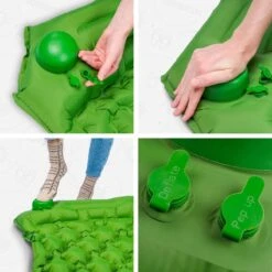 TRVLMORE Slaapmat - Zelfopblazend - 1 Persoons - Ingebouwde Pomp En Kussen - Groen -Buitenkampeer Winkel 1200x1200 1094