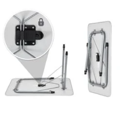 TecTake - Campingtafel - Inklapbaar, Afmetingen 80 X 60 X 68 Cm - 402173 -Buitenkampeer Winkel 1200x1200 115