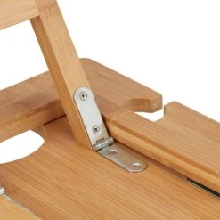 Relaxdays Opvouwbare Picknick Wijntafel - 4 Wijnglazenhouders - Bamboe Dienbladtafel Klein -Buitenkampeer Winkel 1200x1200 147