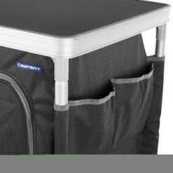 Campart Campingkast CU-0719 – Opvouwbaar En Verstelbaar - 4 Verstelbare Poten - 3 Lagen - Aluminium Frame - Grijs -Buitenkampeer Winkel 1200x1200 204