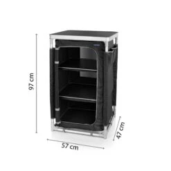 Campart Campingkast CU-0719 – Opvouwbaar En Verstelbaar - 4 Verstelbare Poten - 3 Lagen - Aluminium Frame - Grijs -Buitenkampeer Winkel 1200x1200 209