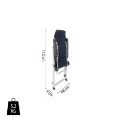 Campart Campingstoel CH-0592 - Opvouwbaar Met Hoofdsteun - 7 Verstelbare Standen - Lichtgewicht - Blauw -Buitenkampeer Winkel 1200x1200 21