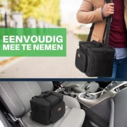 Packaway 4 Laags Geïsoleerde Koeltas - Lunchtas 15 Liter - Zwart -Buitenkampeer Winkel 1200x1200 275