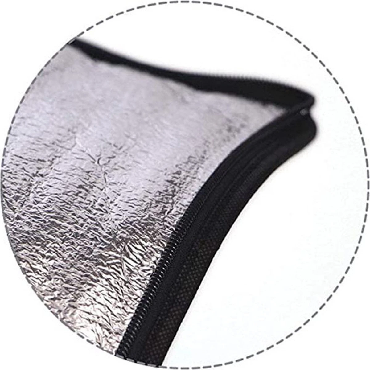 Merkloos 2 Stuks Geïsoleerde Koeltas Met Bodemplaat - Zwart 5 Merkloos 2 Stuks Geïsoleerde Koeltas Met Bodemplaat - Zwart - Afbeelding 3