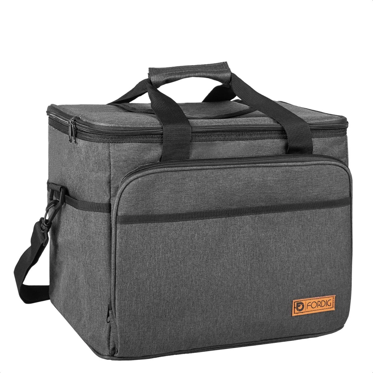 ForDig Koeltas XL Zwart (30 Liter) - Gemaakt Van 600D Polyester Met PEVA-Voering - Ruimte Voor 40 Blikjes Of 20 Halve Liter Flessen - Opvouwbaar Koel Tas Met Easy-Acces Flap - Ruimte Voor Bestek - Picknick Cool Bag - Coolerbag - Grote Cooler 3 ForDig Koeltas XL Zwart (30 Liter) - Gemaakt Van 600D Polyester Met PEVA-Voering - Ruimte Voor 40 Blikjes Of 20 Halve Liter Flessen - Opvouwbaar Koel Tas Met Easy-Acces Flap - Ruimte Voor Bestek - Picknick Cool Bag - Coolerbag - Grote Cooler