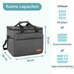 ForDig Koeltas XL Zwart (30 Liter) - Gemaakt Van 600D Polyester Met PEVA-Voering - Ruimte Voor 40 Blikjes Of 20 Halve Liter Flessen - Opvouwbaar Koel Tas Met Easy-Acces Flap - Ruimte Voor Bestek - Picknick Cool Bag - Coolerbag - Grote Cooler 11 ForDig Koeltas XL Zwart (30 Liter) - Gemaakt Van 600D Polyester Met PEVA-Voering - Ruimte Voor 40 Blikjes Of 20 Halve Liter Flessen - Opvouwbaar Koel Tas Met Easy-Acces Flap - Ruimte Voor Bestek - Picknick Cool Bag - Coolerbag - Grote Cooler -Buitenkampeer Winkel 1200x1200 322