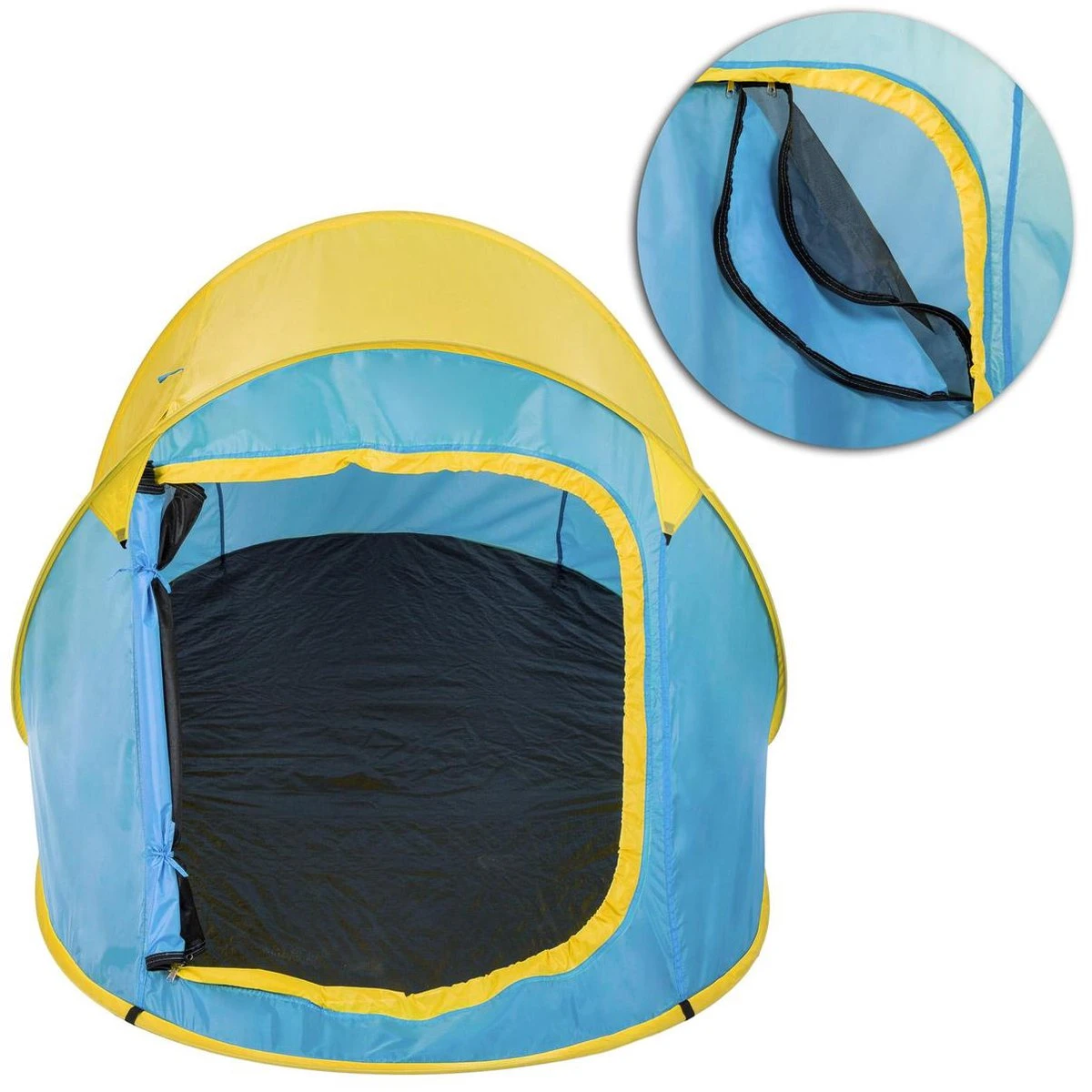 Pop Up Tent Waterkolom 1500 Mm/Cm² - Blauw - 2 Persoons 6 Pop Up Tent Waterkolom 1500 Mm/Cm² - Blauw - 2 Persoons - Afbeelding 4