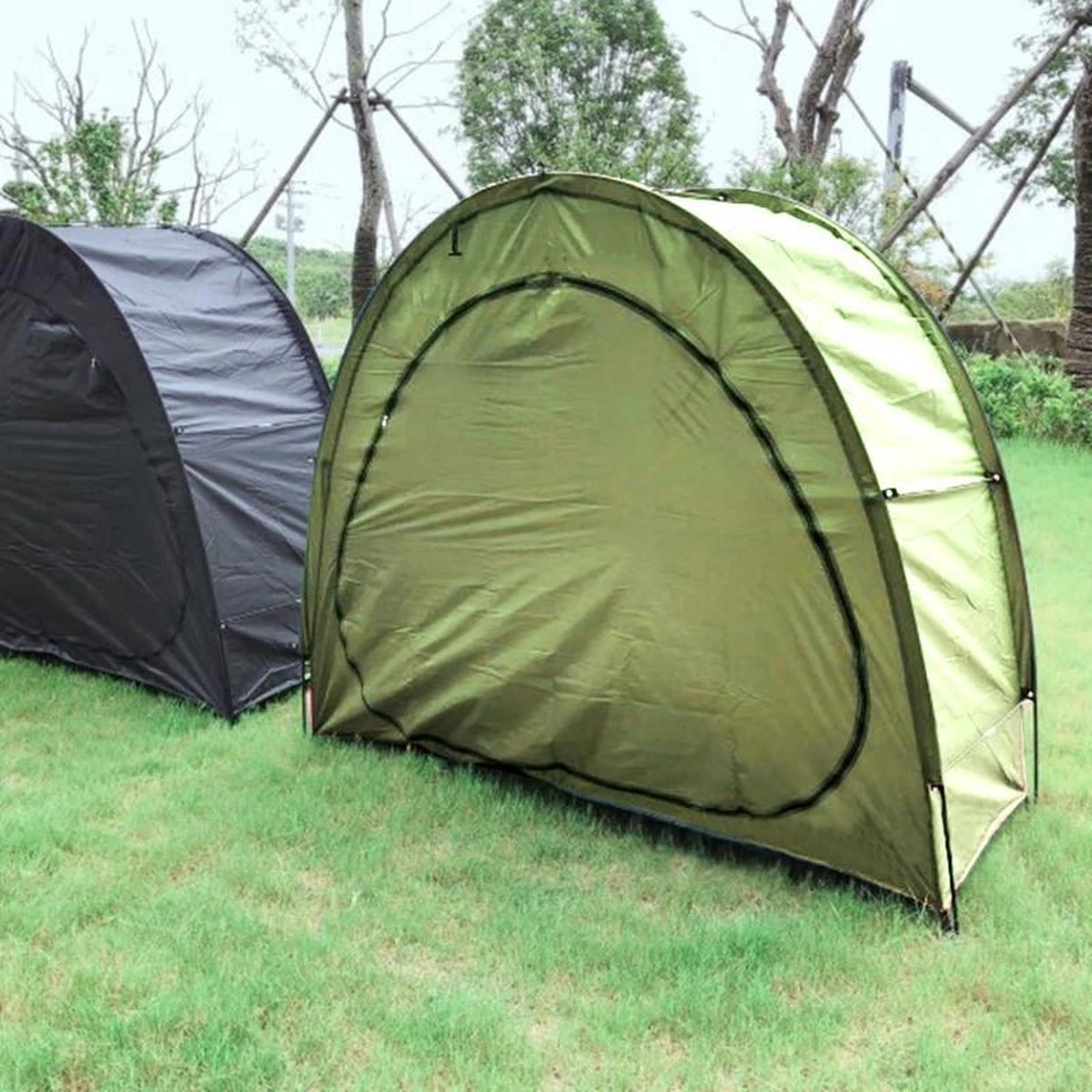 Merkloos Fietstent, Beschermhoes Fietsenschuur, Tent Voor Camping In De Open Lucht-groen 200*80*165CM 9 Merkloos Fietstent, Beschermhoes Fietsenschuur, Tent Voor Camping In De Open Lucht-groen 200*80*165CM - Afbeelding 7