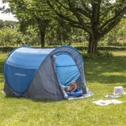 Dunlop Pop Up Tent 220 X 120 X 90 Cm - Grijs/ Blauw - 1 Persoons -Buitenkampeer Winkel 1200x1200 422