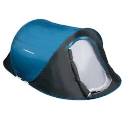 Dunlop Pop Up Tent 220 X 120 X 90 Cm - Grijs/ Blauw - 1 Persoons -Buitenkampeer Winkel 1200x1200 424