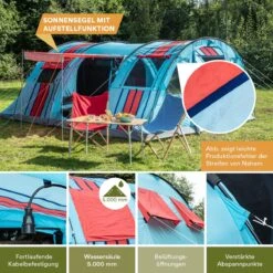 Skandika Gotland Tunneltent Voor 6 Personen, Grote Familietent In Racing-design, Ingenaaide Tentbodem, Waterdicht, 5000 Mm Waterkolom, Slaapcabine Met Scheidingswand, Muggennet (let Op, Komt Met Kleurfouten) 13 Skandika Gotland Tunneltent Voor 6 Personen, Grote Familietent In Racing-design, Ingenaaide Tentbodem, Waterdicht, 5000 Mm Waterkolom, Slaapcabine Met Scheidingswand, Muggennet (let Op, Komt Met Kleurfouten) -Buitenkampeer Winkel 1200x1200 433