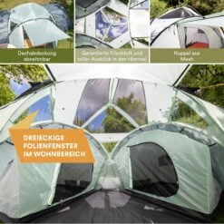 Skandika Bern 4 Koepeltent - Koepeltent - Tenten - 4 Persoons Kampeertent Met Panoramisch Dakraam, 2 Slaapcabines, Grondzeil, 210 Cm Stahoogte, Waterdicht, 4000 Mm Waterkolom - Grote Outdoor Familie Tent, Kampeertent - Grijs 12 Skandika Bern 4 Koepeltent - Koepeltent - Tenten - 4 Persoons Kampeertent Met Panoramisch Dakraam, 2 Slaapcabines, Grondzeil, 210 Cm Stahoogte, Waterdicht, 4000 Mm Waterkolom - Grote Outdoor Familie Tent, Kampeertent - Grijs -Buitenkampeer Winkel 1200x1200 440