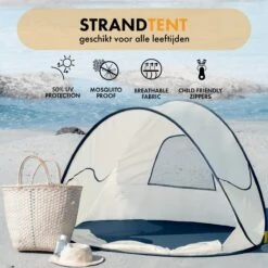 Deryan Luxe Pop Up Strandtent - Anti-UV 50+ - Cream 21 Deryan Luxe Pop Up Strandtent - Anti-UV 50+ - Cream -Buitenkampeer Winkel 1200x1200 468