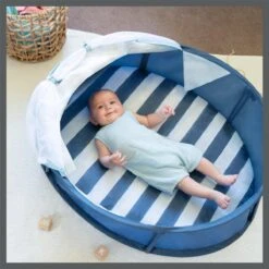 Babymoov Babyni Speelruimte & Extra Bedje Anti-UV FPS 50+ Marinière -Buitenkampeer Winkel 1200x1200 471