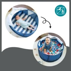 Babymoov Babyni Speelruimte & Extra Bedje Anti-UV FPS 50+ Marinière -Buitenkampeer Winkel 1200x1200 473