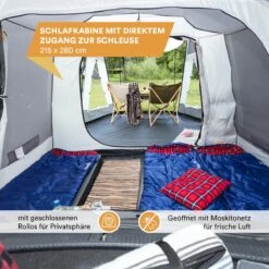 Skandika Pitea XL UP Tent – Koepeltenten - Autotent – 4 Persoons Campingtent Voor SUV, Caddy, Auto, CUV – Vrijstaand – Met/zonder Slaapcabine – Max. Stahoogte 200 Cm – Waterdicht Met 3000mm Waterkolom - 515 X 300 X 200 Cm (LxBxH) – Kamperen - Grijs 12 Skandika Pitea XL UP Tent – Koepeltenten - Autotent – 4 Persoons Campingtent Voor SUV, Caddy, Auto, CUV – Vrijstaand – Met/zonder Slaapcabine – Max. Stahoogte 200 Cm – Waterdicht Met 3000mm Waterkolom - 515 X 300 X 200 Cm (LxBxH) – Kamperen - Grijs -Buitenkampeer Winkel 1200x1200 475
