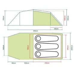 Coleman Tasman 3 Tunneltent - 3-Persoons - Groen -Buitenkampeer Winkel 1200x1200 489