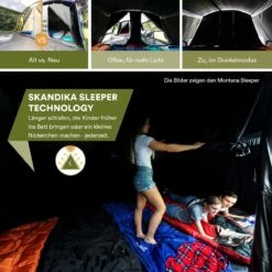 Skandika Nimbus Sleeper 12 Tent – Koepeltenten – 12 Persoons Familietent - Campingtent – Muggengaas – Sleeper Technology (3 Extra Donkere Slaapcabines) – 760 X 630 X 215 Cm (LxBxH) – 5000 Mm Waterkolom – Camping, Tuin – Kamperen – Blauw/wit 14 Skandika Nimbus Sleeper 12 Tent – Koepeltenten – 12 Persoons Familietent - Campingtent – Muggengaas – Sleeper Technology (3 Extra Donkere Slaapcabines) – 760 X 630 X 215 Cm (LxBxH) – 5000 Mm Waterkolom – Camping, Tuin – Kamperen – Blauw/wit -Buitenkampeer Winkel 1200x1200 492