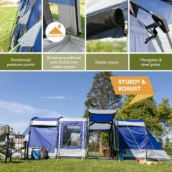 Skandika Montana 8 Tent – Tunneltenten – 8 Persoons Tent – Campingtent – 200 Cm Stahoogte – 2-4 Slaapcabines - Muggengaas – Familietent – 4 Ingangen – 700 X 310 X 200 Cm (L X B X H) - 5000 Mm Waterkolom – Outdoor, Camping – Kamperen – Blauw 16 Skandika Montana 8 Tent – Tunneltenten – 8 Persoons Tent – Campingtent – 200 Cm Stahoogte – 2-4 Slaapcabines - Muggengaas – Familietent – 4 Ingangen – 700 X 310 X 200 Cm (L X B X H) - 5000 Mm Waterkolom – Outdoor, Camping – Kamperen – Blauw -Buitenkampeer Winkel 1200x1200 541