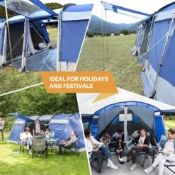Skandika Montana 8 Tent – Tunneltenten – 8 Persoons Tent – Campingtent – 200 Cm Stahoogte – 2-4 Slaapcabines - Muggengaas – Familietent – 4 Ingangen – 700 X 310 X 200 Cm (L X B X H) - 5000 Mm Waterkolom – Outdoor, Camping – Kamperen – Blauw 18 Skandika Montana 8 Tent – Tunneltenten – 8 Persoons Tent – Campingtent – 200 Cm Stahoogte – 2-4 Slaapcabines - Muggengaas – Familietent – 4 Ingangen – 700 X 310 X 200 Cm (L X B X H) - 5000 Mm Waterkolom – Outdoor, Camping – Kamperen – Blauw -Buitenkampeer Winkel 1200x1200 543