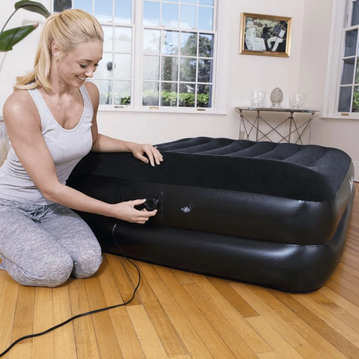 Bestway Luchtbed Tritech Premium+ - 2 Persoons - Ingebouwde Pomp - Extra Dik - Stevige Constructie 8 Bestway Luchtbed Tritech Premium+ - 2 Persoons - Ingebouwde Pomp - Extra Dik - Stevige Constructie - Afbeelding 7