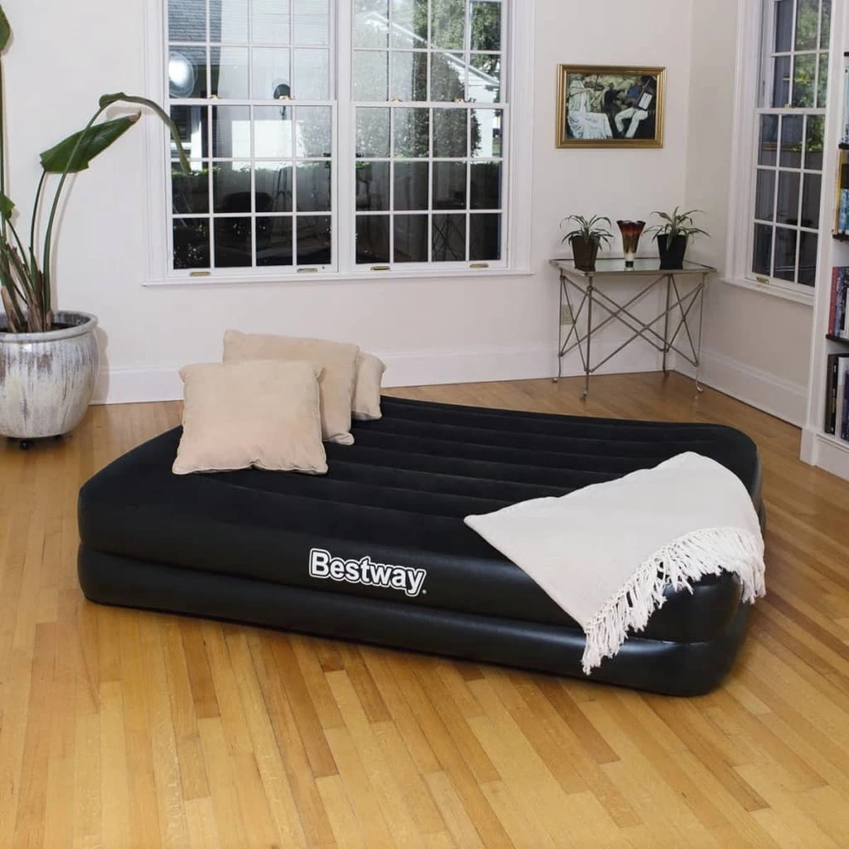 Bestway Luchtbed Tritech Premium+ - 2 Persoons - Ingebouwde Pomp - Extra Dik - Stevige Constructie 20 Bestway Luchtbed Tritech Premium+ - 2 Persoons - Ingebouwde Pomp - Extra Dik - Stevige Constructie - Afbeelding 19