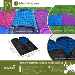 Skandika Dundee Flannel-L Slaapzak – Mummmieslaapzakken – Slaapzakken Volwassen - Maat M – Unisex - Katoen, Luxe Kwaliteit, Dubbele Slaapzak, 3 Seizoenen, Tot -20°C - 220 X 80 Cm - Outdoor Kampeerslaapzak – Ritssluiting Links - Zwart/blauw 13 Skandika Dundee Flannel-L Slaapzak – Mummmieslaapzakken – Slaapzakken Volwassen - Maat M – Unisex - Katoen, Luxe Kwaliteit, Dubbele Slaapzak, 3 Seizoenen, Tot -20°C - 220 X 80 Cm - Outdoor Kampeerslaapzak – Ritssluiting Links - Zwart/blauw -Buitenkampeer Winkel 1200x1200 773