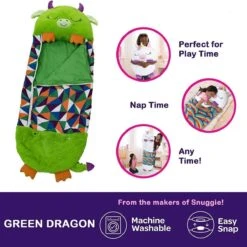 Draak Slaapzak -160 Cms | Kinderslaapzak | Slaapzak Junior | Nappers | Children Sleeping Bag | Kinderen Slaapzak | Super Soft 2 In 1 Fun Pillow &Sleepy For Boys | Draak Slaapzak | Zachte Slaapzak | Knuffel Slaapzak | 2 In 1 Slaapzak | Kinderen -Buitenkampeer Winkel 1200x1200 790
