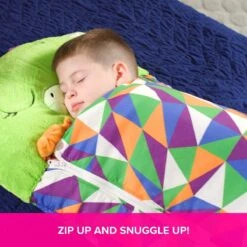 Draak Slaapzak -160 Cms | Kinderslaapzak | Slaapzak Junior | Nappers | Children Sleeping Bag | Kinderen Slaapzak | Super Soft 2 In 1 Fun Pillow &Sleepy For Boys | Draak Slaapzak | Zachte Slaapzak | Knuffel Slaapzak | 2 In 1 Slaapzak | Kinderen -Buitenkampeer Winkel 1200x1200 793