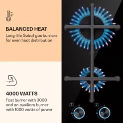 Illuminosa Domino Gaskookplaat 2-pits Sabaf Branders Glaskeramiek -Buitenkampeer Winkel 1200x1200 820