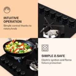 Trifecta 6 Gaskookplaat 6-pits Grote, Normale En Extra Glaskeramische Branders -Buitenkampeer Winkel 1200x1200 870