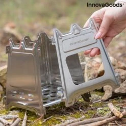 Innovagoods INKLAPBARE STALEN CAMPINGOVEN FLAMET - Camping Oven - Mini Oven - Camping Oventje - Oventje Camping - Mini Oven Vrijstaand - Mini Oventje -Buitenkampeer Winkel 1200x1200 876