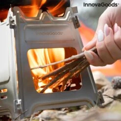 Innovagoods INKLAPBARE STALEN CAMPINGOVEN FLAMET - Camping Oven - Mini Oven - Camping Oventje - Oventje Camping - Mini Oven Vrijstaand - Mini Oventje -Buitenkampeer Winkel 1200x1200 879