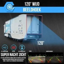 Strex Achteruitrijcamera Set Draadloos - 7" Scherm - 18LED Nachtzicht 15m - IP67 Waterdicht - Achteruitrij Camera - Geschikt Voor Auto/ Camper / Caravan / Vrachtwagen / Landbouw / Boot / Tractor -Buitenkampeer Winkel 1200x1200 931