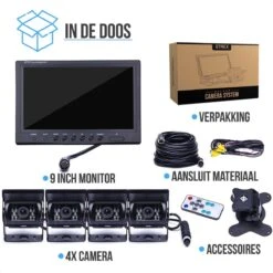 Strex Achteruitrijcamera Set Bedraad Met 4 Camera's (tegelijk Bekijken) - 9" Scherm - 18LED Nachtzicht 15m - IP67 Waterdicht - Achteruitrij Camera 19 Strex Achteruitrijcamera Set Bedraad Met 4 Camera's (tegelijk Bekijken) - 9" Scherm - 18LED Nachtzicht 15m - IP67 Waterdicht - Achteruitrij Camera -Buitenkampeer Winkel 1200x1200 951