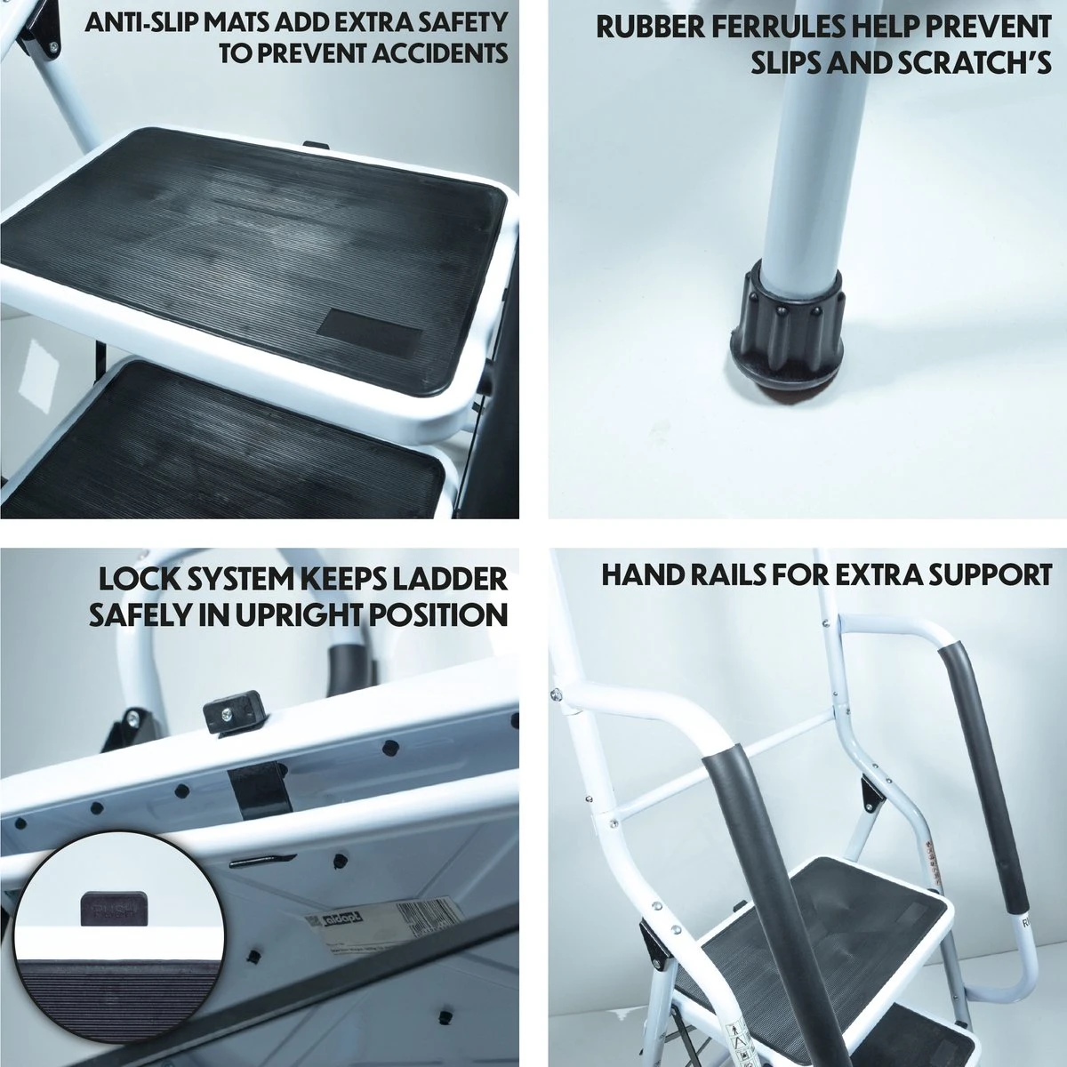 Aidapt Opstapkruk Met Leuning - 3 Treden 9 Aidapt Opstapkruk Met Leuning - 3 Treden - Afbeelding 7