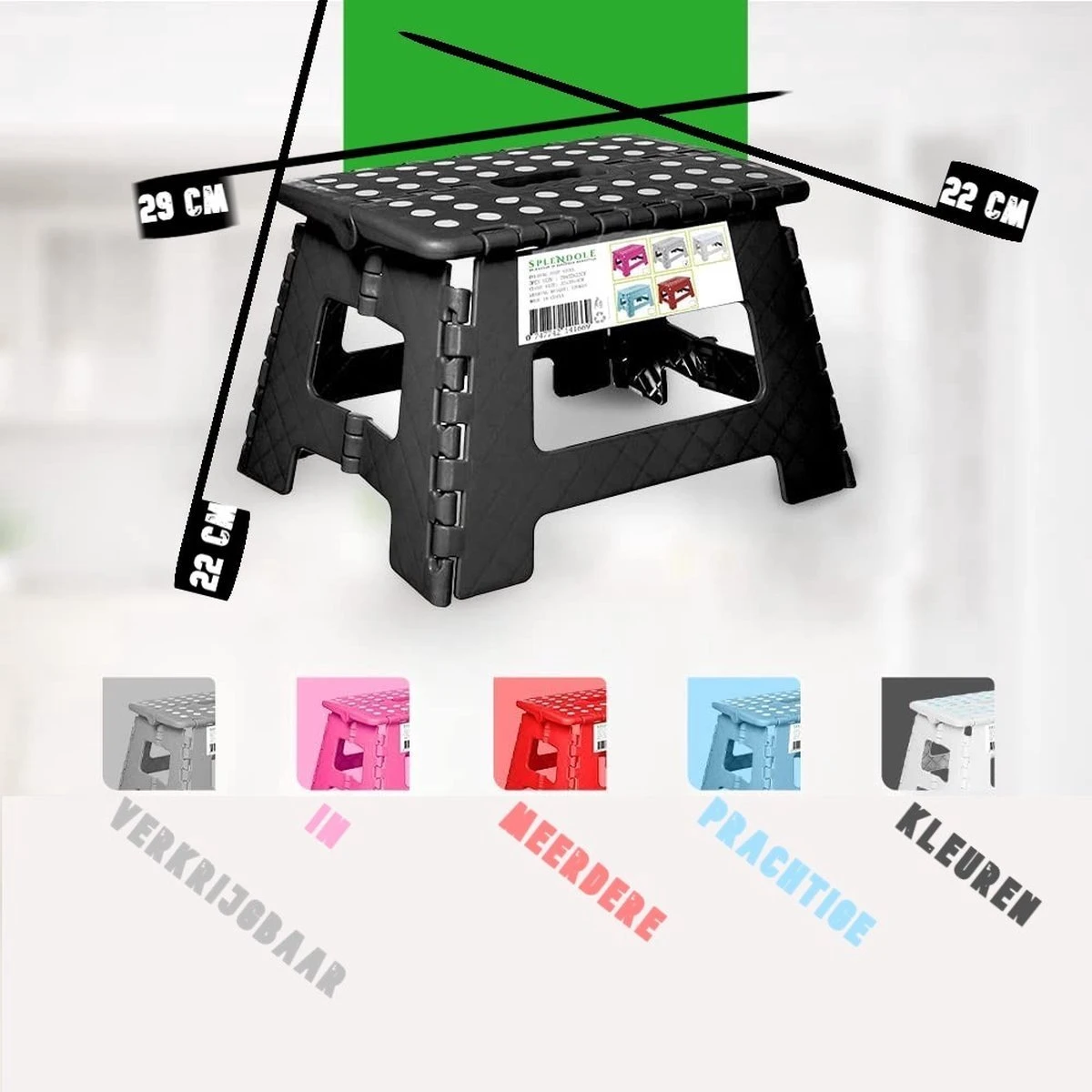 Splendole Opstapje Inklapbaar Caravanopstapje - Opvouwbaar - 100 Kg - Witte Krukje 6 Splendole Opstapje Inklapbaar Caravanopstapje - Opvouwbaar - 100 Kg - Witte Krukje - Afbeelding 4