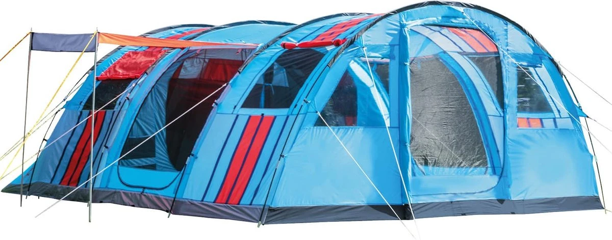 Skandika Gotland Tunneltent Voor 6 Personen, Grote Familietent In Racing-design, Ingenaaide Tentbodem, Waterdicht, 5000 Mm Waterkolom, Slaapcabine Met Scheidingswand, Muggennet (let Op, Komt Met Kleurfouten) 3 Skandika Gotland Tunneltent Voor 6 Personen, Grote Familietent In Racing-design, Ingenaaide Tentbodem, Waterdicht, 5000 Mm Waterkolom, Slaapcabine Met Scheidingswand, Muggennet (let Op, Komt Met Kleurfouten)