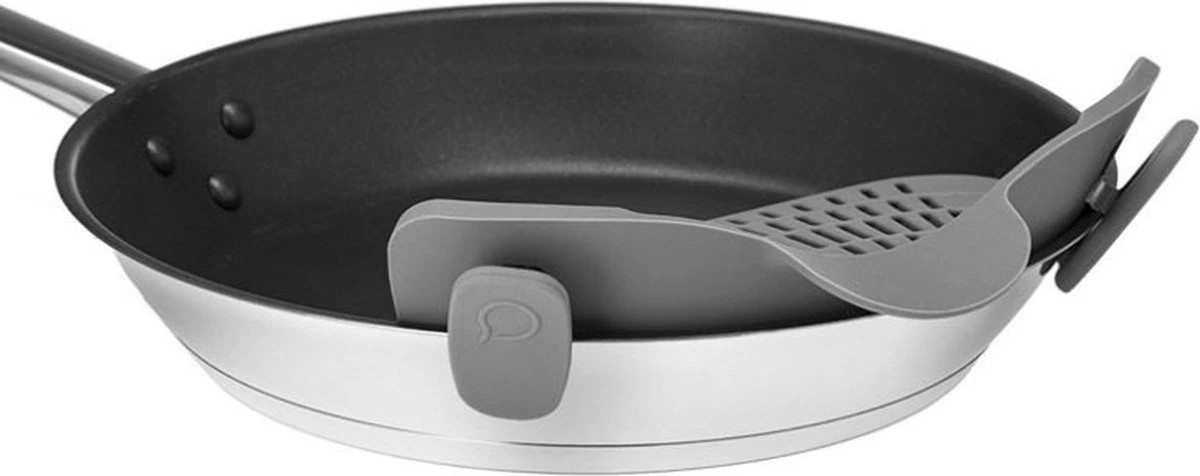 SensaHome- Siliconen Vergiet - Keuken Afgietdeksel - Afgiethulp - Siliconen - BPA Vrij - Grijs 18 SensaHome- Siliconen Vergiet - Keuken Afgietdeksel - Afgiethulp - Siliconen - BPA Vrij - Grijs - Afbeelding 16