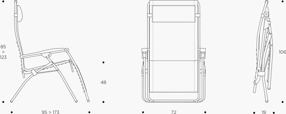 Lafuma RSXA XL Clip - Relaxstoel - Verstelbaar - Inklapbaar - Zero Gravity - Seigle 9 Lafuma RSXA XL Clip - Relaxstoel - Verstelbaar - Inklapbaar - Zero Gravity - Seigle - Afbeelding 7
