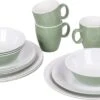 Bo-Camp Servies - Campingbord - 100% Melamine - 16-delig - Groen 2 Bo-Camp Servies - Campingbord - 100% Melamine - 16-delig - Groen -Buitenkampeer Winkel 1200x586 1