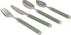 Bo-Camp Bestekset - 4-Delig - 1-Persoons - Groen -Buitenkampeer Winkel 1200x608