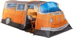 Merkloos Volkswagen Bus Tent - Oranje - 4 Persoons -Buitenkampeer Winkel 1200x627 1