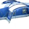 Skandika Nimbus Sleeper 12 Tent – Koepeltenten – 12 Persoons Familietent - Campingtent – Muggengaas – Sleeper Technology (3 Extra Donkere Slaapcabines) – 760 X 630 X 215 Cm (LxBxH) – 5000 Mm Waterkolom – Camping, Tuin – Kamperen – Blauw/wit -Buitenkampeer Winkel 1200x659 1